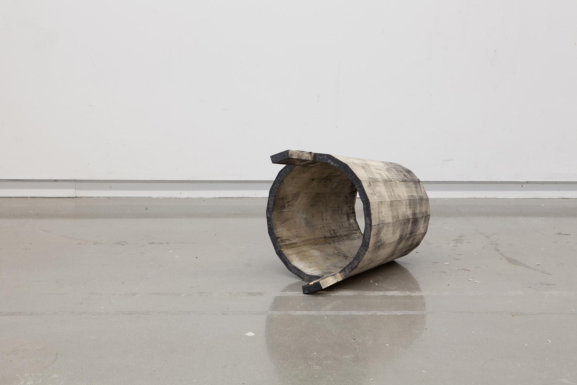 A wood object in a gallery